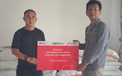 BASIC FOOD ASSISTANCE THROUGH FOUNDATION EKA SEJAHTERA SENTOSA CIANJUR PT PERUSAHAAN GAS NEGARA TBK