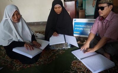 FILANTRA X LUNCURKAN FASILITASI BAIK PANDANGAN DI YAYASAN HATI MENTARI MELALUI AL QURAN BRAILLE