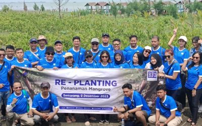 Lestarikan Pesisir, BFI Tanam 2000 Pohon Mangrove di Pantai Tirang Semarang