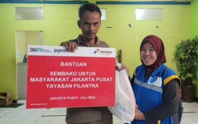 BASIC FOOD ASSISTANCE FOR THE COMMUNITY IN THE TANAH ABANG AREA, CENTRAL JAKARTA PT PERUSAHAAN GAS NEGARA TBK