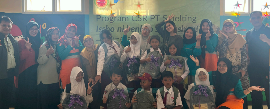 Program Bahasa Jepang PT Smelting “Issho ni benky0 shimashou!” SDN SUMURWELUT I/438 SURABAYA