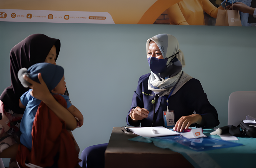 Community Health Service Event: Free Health Check-ups and Staple Food Distribution for the Sleman Community