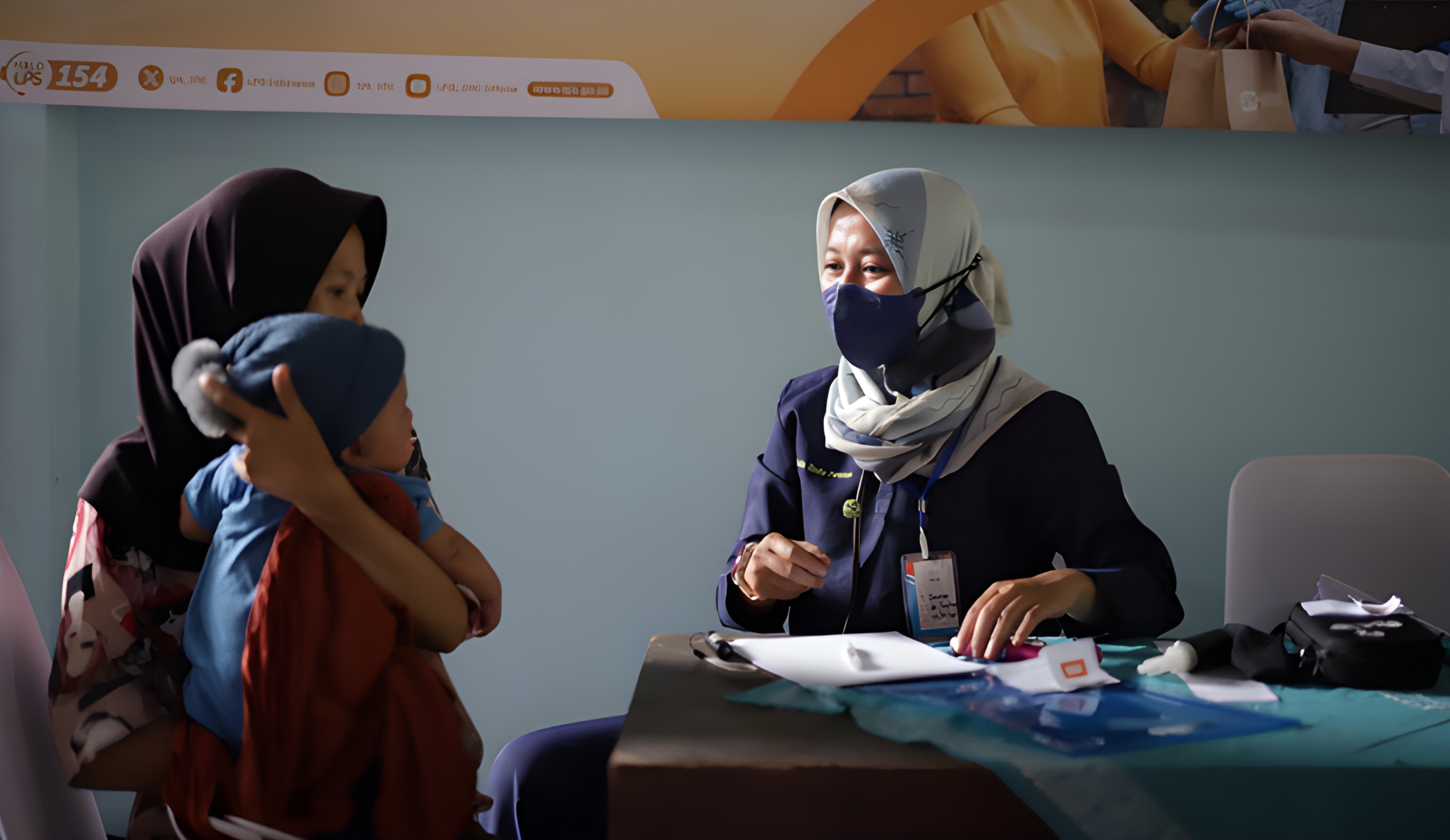 Community Health Service Event: Free Health Check-ups and Staple Food Distribution for the Sleman Community