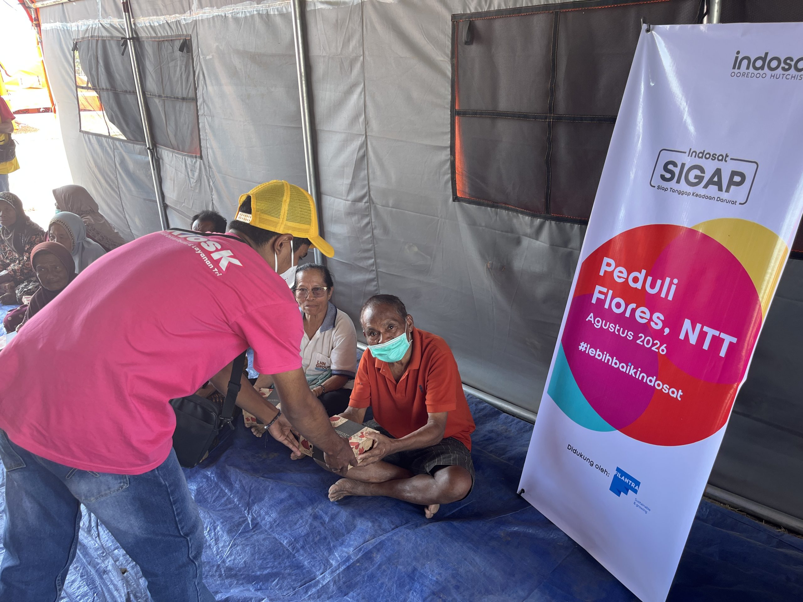 INDOSAT SIGAP (Siap Tanggap Keadaan Darurat) Bantuan Bencana Gempa Nagekeo dan Sikka
