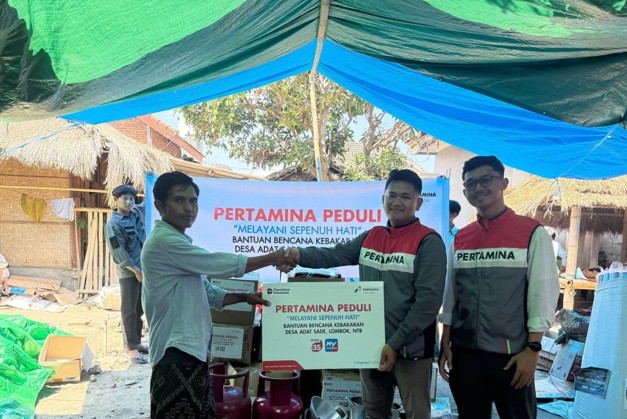 Kebakaran Desa Sade Dukungan Pemulihan Desa Sade oleh PT Pertamina Patra Niaga Regional Jatimbalinus (Jawa Timur, Bali, dan Nusa Tenggara)