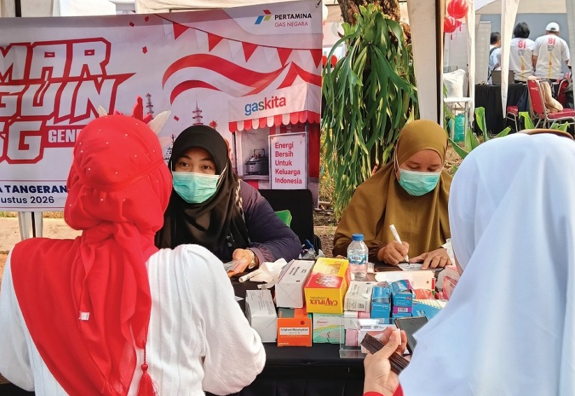 Deteksi Dini dan Layanan Kesehatan Terpadu bagi Warga Camar Residen, Tangerang Selatan oleh PGN bersama Filantra